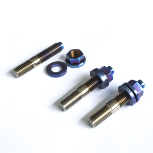 <span class=keywords><strong>Goujon</strong></span> <span class=keywords><strong>d</strong></span>'échappement en titane avec écrou de verrouillage M10 - Product Image 4