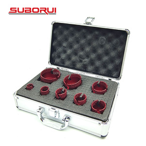 SUBORUI M14 Jeu de forets <span class=keywords><strong>diamant</strong></span>és à filetage sec <span class=keywords><strong>5mm</strong></span> 6mm OEM pour carreaux de verre brasés sous vide - Product Image 1