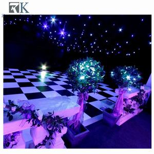 Seamless Checkered Dance Floor High Glossy Wedding White Black Wooden Dance Floor - Product Image 5
