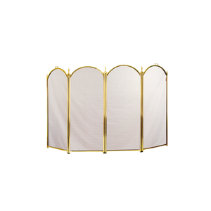 4 Panel Foldable Fireplace Stand Screen Cover Guard Fireplace Screen for Flame Prevention - Product Image 1