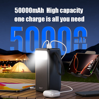 Kunden spezifische WST Brand große Kapazität 50000mAh tragbare Power Bank PD 22,5 W Schnelllade-LED-Anzeige Telefon Power Banks für den Außenbereich