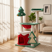 Jouet pour chat : Arbre de Noël personnalisé pour chats, tour de jeu avec griffoir et maisonnette-lit