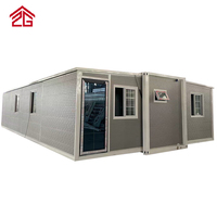 Maisons conteneur préfabriquées pliables étendues/conteneur vivant pliant de 40 pieds/maison conteneur pliable cabine extensible maison Allstar moderne