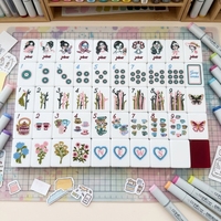Série de tables à manger rouges, jeu de tuiles de mahjong en acrylique de haute qualité, très vendu, pour 4 personnes, pour le jeu de casino pour adultes