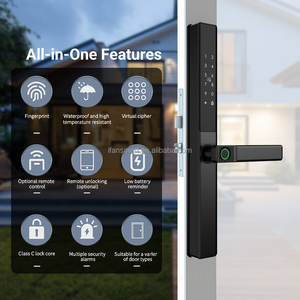 IP67ล็อคอัจฉริยะกันน้ำประตูอลูมิเนียมสะพานหักแบบบางพร้อมแผงควบคุมคู่เพิ่มความปลอดภัย - Product Image 2