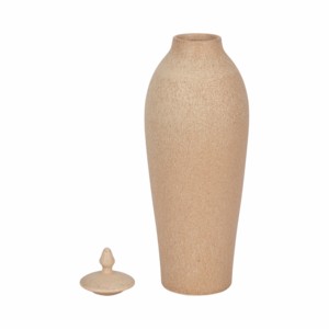 Vaso decorativo in ceramica con coperchio per soggiorno, sala da pranzo, camera da letto, ufficio - Product Image 4