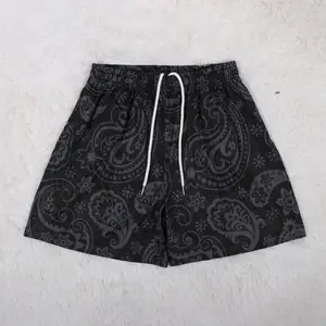 Shorts de malha para academia, logotipo personalizado no verão, de alta qualidade, poliéster, para treino, malha, shorts