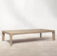 Juego de Sofás de Madera de Teca para Exteriores de Alta Gama, Muebles Modernos para Jardín, Sofás de Teca para Patio