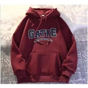 Sweat-shirt à capuche épais et tendance pour homme, en coton, coupe ample et oversize, avec poche à lettres, idéal pour l'automne et l'hiver - Vente en gros - Product Image 6
