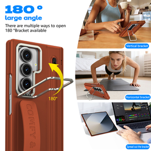 Funda con Correa para Muñeca para Samsung <span class=keywords><strong>Galaxy</strong></span> Z Fold 7, Soporte para <span class=keywords><strong>S</strong></span> Pen, Cubierta Protectora de Cuerpo Completo con Protector de Pantalla Integrado - Product Image 2