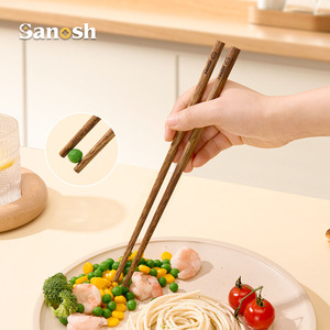 SANOSH Bacchette in Legno 100% Ecologiche, 5 Paia con Motivo <span class=keywords><strong>Panda</strong></span> alla Moda, 5 Colori Assortiti per Regali Aziendali - Product Image 3