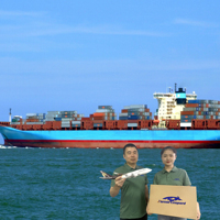 Logistique internationale de fret aérien de porte à porte FBA Drop Shipping Livraison aux USA/UK Agent de transport à Guangzhou en Chine
