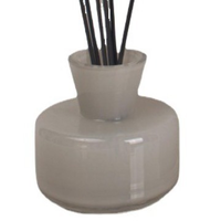 Botol Reed Diffuser Kaca Hijau Zaitun, Bentuk Bulat, Wadah Pewangi Dekoratif untuk Kamar Tidur, Kamar Mandi, Kantor, Dekorasi Rumah