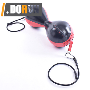 Bolsa de doble extremo de estilo mexicano de cuero MMA Muay Thai Training Punching Dodge Striking Bag <span class=keywords><strong>Kit</strong></span> con cadena colgante giratorio - Product Image 5
