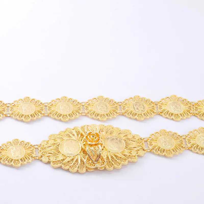 Europese Trendy Napolon Figuur Memorial Sieraden Voor Vrouwen Royal Gold Wedding Sash Franse Coin Riemen Voor Gown