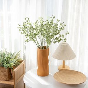 Flores Artificiales de Baby's Breath, PVC, Goma Suave, Rama Individual, Azul Verde, Decoración para Bodas y Hogar - Product Image 1