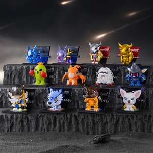 Figurines d'<span class=keywords><strong>action</strong></span> originales et authentiques Popmart Digimon Adventure en PVC, <span class=keywords><strong>série</strong></span> d'aimants de réfrigérateur, poupées mignonnes personnalisées, boîte mystère tendance/ensemble - Product Image 3