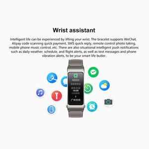 Montre connectée Talk Band B7 avec surveillance de la fréquence cardiaque, de l'oxygène sanguin et de la santé, écran AMOLED, écouteurs, bracelet intelligent - Product Image 3