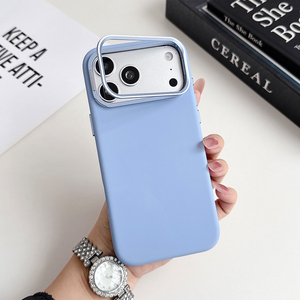 เคสโทรศัพท์มือถือซิลิโคนเหลวดีไซน์หรู S134 พร้อมกรอบเลนส์โลหะสำหรับ iPhone 17 18 Pro Max-คุณภาพระดับโรงงาน - Product Image 1
