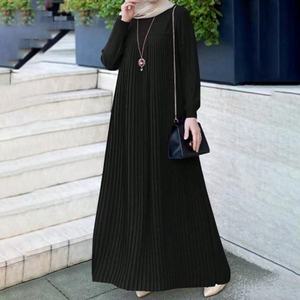 R-451 Abaya Elegante da Donna per Ramadan, Vestito Lungo a Maniche Lunghe con Collo, Tunica da Preghiera Oversize, <span class=keywords><strong>Abbigliamento</strong></span> Islamico <span class=keywords><strong>Turchia</strong></span> Dubai - Product Image 2