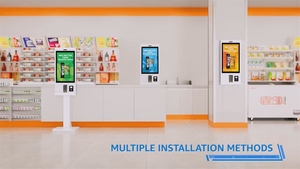 Máquina de autopedido personalizada de 21,5 pulgadas, impresora Pos NFC, escaneo QR, quiosco de autoservicio de tipo permanente para restaurantes y bancos - Product Image 6