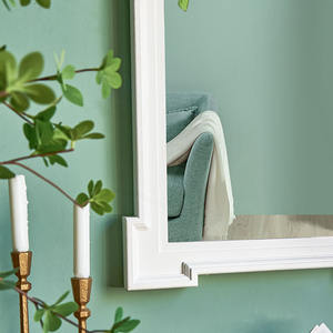 Espejo de Pared Grande con Marco de Madera Rústico de Color Blanco, Ecológico, para Decoración del Hogar, para Sala de Estar - Product Image 6