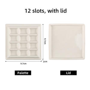 <span class=keywords><strong>Palette</strong></span> en céramique pour artiste SINOART, 12 fentes, 2 cm d'épaisseur, <span class=keywords><strong>palette</strong></span> en céramique pour <span class=keywords><strong>aquarelle</strong></span> <span class=keywords><strong>avec</strong></span> <span class=keywords><strong>couvercle</strong></span>, <span class=keywords><strong>palette</strong></span> en porcelaine blanche carrée pour <span class=keywords><strong>aquarelle</strong></span> - Product Image 2