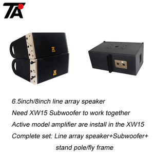 शीर्ष बेचने 8 इंच मिनी लाइन सरणी खाली बॉक्स ध्वनि प्रणाली पेशेवर वक्ता - Product Image 3