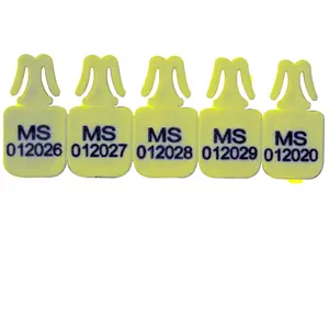 Kunci segel label plastik warna-warni berbagai ukuran desain baru untuk kunci segel plastik