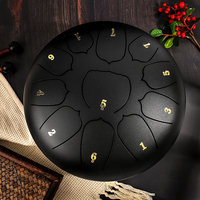 Wholesale Sound Healing Instruments 10 Inch Ethereal Tongue Drum with 11 Tones Carbon Steel Drum