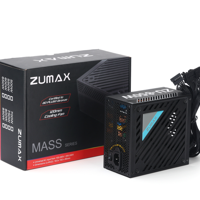 ZUMAX Gamer-850W 850W/900W 80+ Gold Full Modular ATX Computer Power Supply for Desktop & Server in Stock