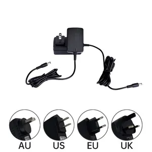 UK US EUAUウォールプラグ電源アダプター5V6V 9V 12V 0.5A 1A 1.5A 2A ACDCアダプター電源5W6Wアダプター