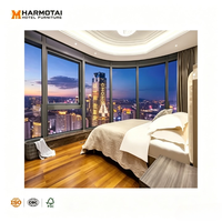 Panneau mural en bois de luxe moderne pour chambre d'hôtel, appartement, villa |   Cloison de séparation personnalisée, écologique, durable, pour usage commercial