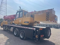 Grue mobile Sany STC250S STC250C5-8 d'occasion en excellent état, 25 tonnes, montée sur camion 4x4, flèche hydraulique, hauteur de levage 25m