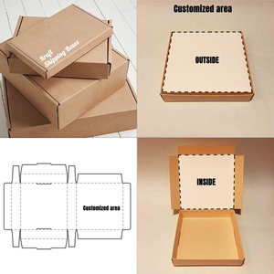 Kraft hộp bưu phẩm tùy chỉnh in colour bao bì hộp bưu phẩm vận chuyển với logo tùy chỉnh hộp bưu phẩm với bên trong in - Product Image 2
