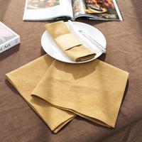 Mélange de lin et coton biologique teint en fil solide coloré torchon durable à séchage rapide doux essuie-mains maison cuisine napperon noël