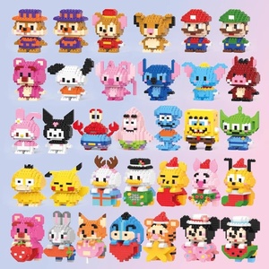 Juego <span class=keywords><strong>de</strong></span> Bloques <span class=keywords><strong>de</strong></span> Construcción <span class=keywords><strong>de</strong></span> Plástico para Niños, Figuras <span class=keywords><strong>de</strong></span> Dibujos Animados, Juguete Educativo DIY para Mayores <span class=keywords><strong>de</strong></span> 14 Años, Unisex - Product Image 4