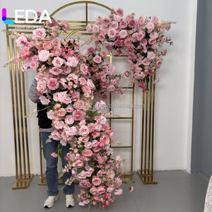 LEDA ของตกแต่งงานแต่งงาน การจัดดอกไม้ ดอกไม้แขวน ดอกไม้ประดิษฐ์สีฟ้าสำหรับงานแต่งงาน - Product Image 5