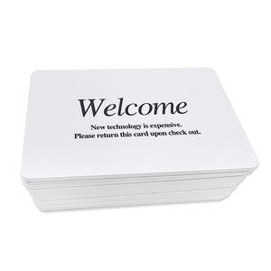 Carte-clé d'hôtel en plastique PVC RFID D50 Puce Fudan08 Carte intelligente RFID de bienvenue - Product Image 3