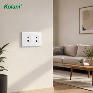 เต้ารับไฟฟ้าแบบฝัง Kolani 120 ขนาด 120 มม. แบบโมดูลาร์ 2 รู รองรับ 16A 250V สีขาว แผง PC พร้อมฝาครอบป้องกันเด็กและป้องกันไฟดูด - Product Image 6