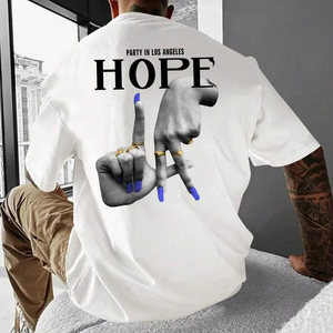 T-shirts pour hommes avec motifs et slogans, fabrication directe, personnalisation disponible. F10 - Product Image 1