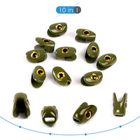 Fish Head Weighted Heads Fliegen fischer köder für Luft schlangen Fliegen binde materialien