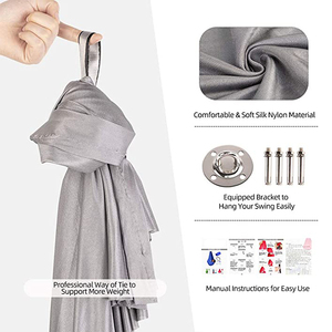 Zoshine Balanço de pátio interno Equipamento sensorial de seda aérea para treinamento de ioga Balanço terapêutico Balanço sensorial para vendas - Product Image 4