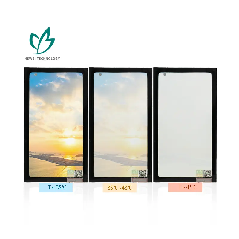 HEWEI Advanced Thermochromic Dynamic Smart Daylighting Sun Shading Glass for Museum Building Glass