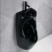 Ensemble urinoir et lavabo intégré, WC portable pour hommes, à chasse automatique, pour toilettes publiques, avec séparateur d'urinoirs