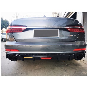 RS6 diffusore posteriore con tubo di scappamento per <span class=keywords><strong>Audi</strong></span> <span class=keywords><strong>A6</strong></span> C8 alta qualità RS6 stile diffusore posteriore per <span class=keywords><strong>Audi</strong></span> <span class=keywords><strong>A6</strong></span> C8 <span class=keywords><strong>2019</strong></span> 2020 2021 - Product Image 4