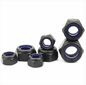 Mur baut kepala segi enam metrik baja tahan karat 304/316 dengan lapisan seng, sisipan nilon non-logam, sisipan segi enam tipis untuk industri berat - Product Image 4