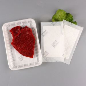 Color Fresh Meat Absorb Pad Super Absorbent <b>Polymer</b> Black 170x100mm 3000pcs/ctn 60ml/pcs White , Black / MY-B160100-02 7 Days - Product Image 1