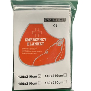 Manta de Emergencia Warmtime 130x210cm, Refugio Reflectante de Supervivencia, Equipo de Primeros Auxilios para Exteriores - Product Image 5
