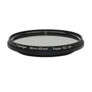 55mm מדעך ND מסנן צפיפות ניטרלי מתכוונן משתנה (ND2 כדי ND400) מנוגדים קיטוב זכוכית